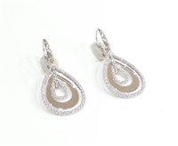 Orecchini Stocco Gioielli Donna in Oro bianco Cubic Zirconia OGBZ - OGBZ